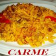 Arroz con chipirones y champiñones