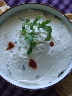 Una foto de Crema de queso mascarpone y parmesano