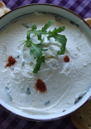Una foto de Crema de queso mascarpone y parmesano
