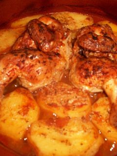 Una foto de Picantones asados en adobo