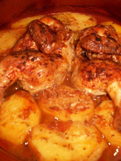 Una foto de Picantones asados en adobo