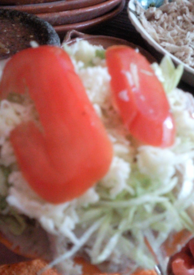 Una foto de Tostadas de pollo