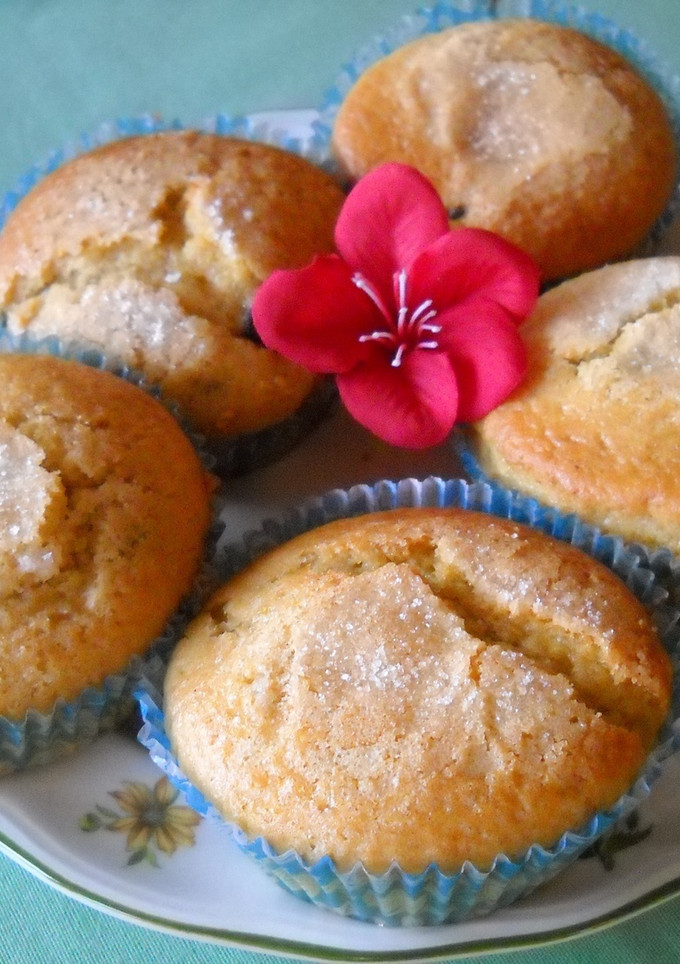 Una foto de Magdalenas de naranja con lágrimas de chocolate