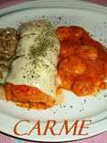 Bacalao con langostinos y mongeta del ganxet gratinado