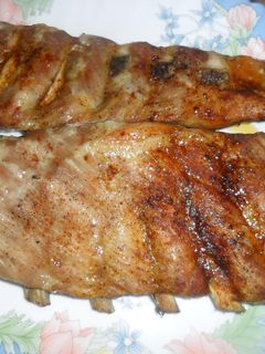 Una foto de Costillas de cerdo al coñac
