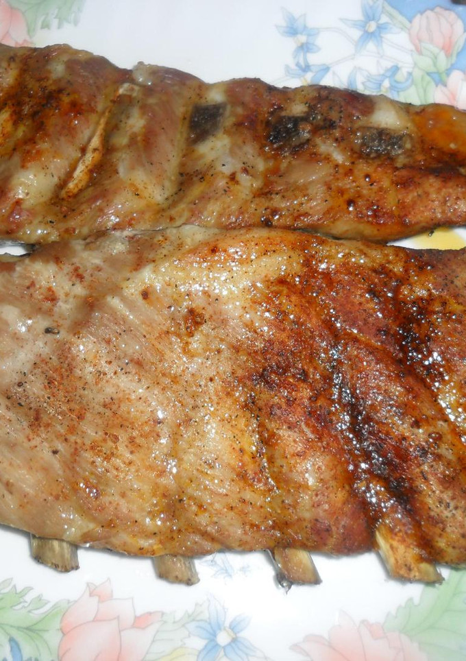 Una foto de Costillas de cerdo al coñac