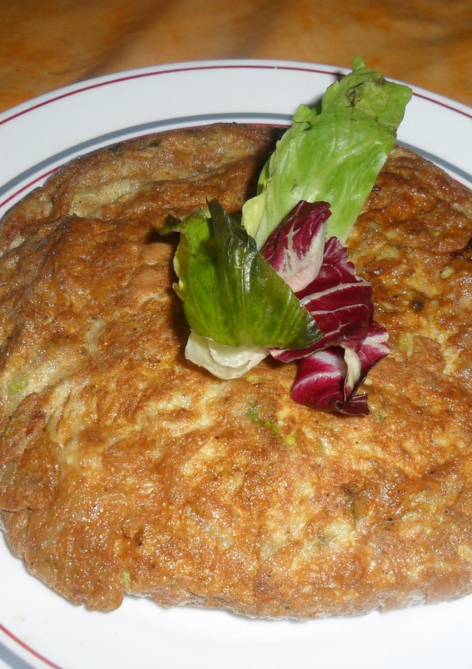 Una foto de Tortilla de cebolla de verdeo 