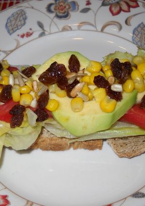 Una foto de Tosta vegetal