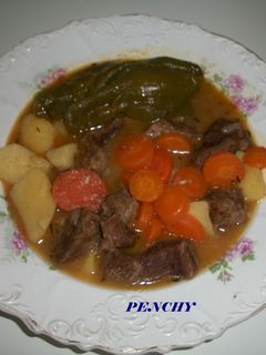 Una foto de Morcillo de ternera en salsa