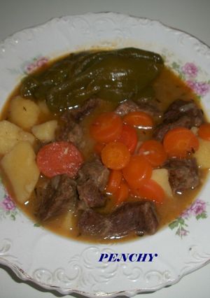 Una foto de Morcillo de ternera en salsa