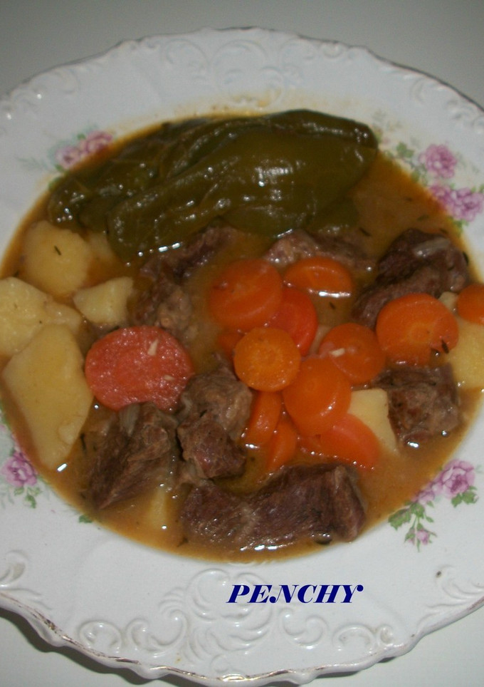 Una foto de Morcillo de ternera en salsa