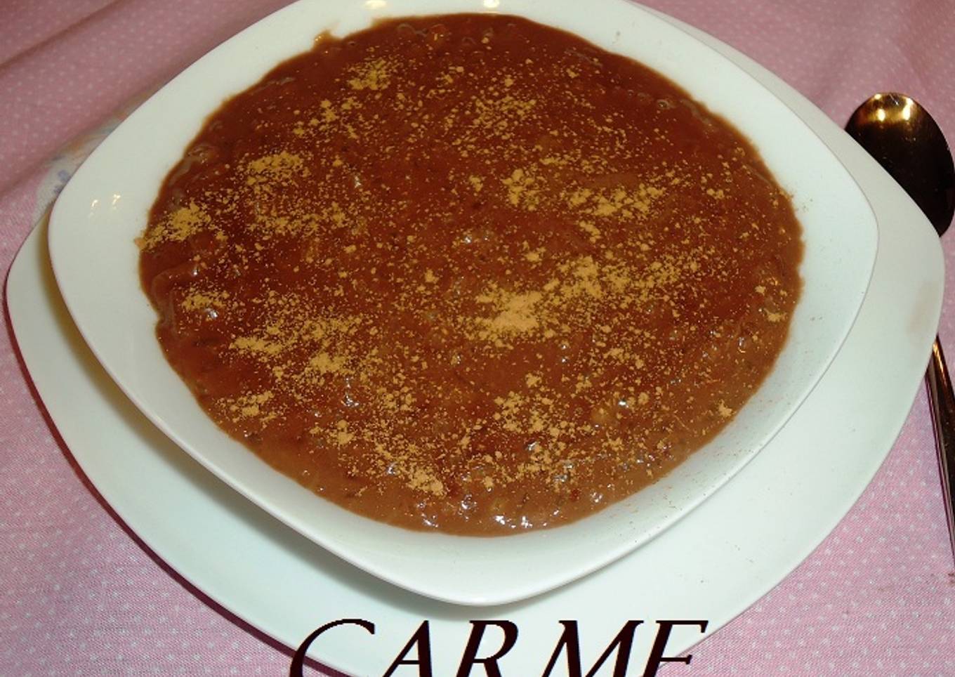 Arroz con leche al cacao<br />