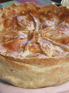 Una foto de Pastel de manzana al estilo de Nueva Inglaterra