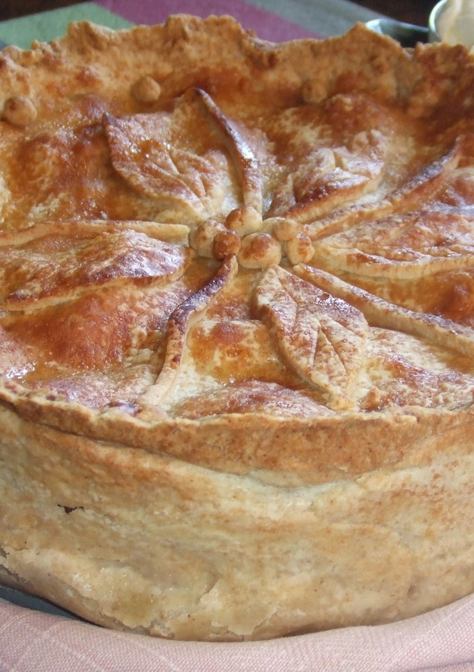 Una foto de Pastel de manzana al estilo de Nueva Inglaterra