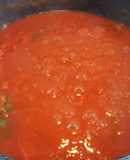 Salsa casera de tomates