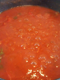 Una foto de Salsa casera de tomates