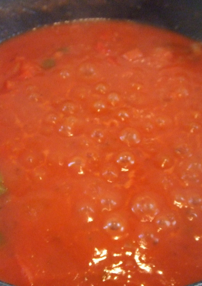 Una foto de Salsa casera de tomates