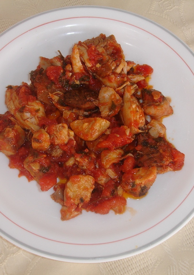 Una foto de Pollo y magro con tomate frito natural