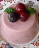 Panna cotta de yogur y uvas