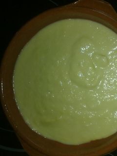 Una foto de Crema de calabacín y puerro
