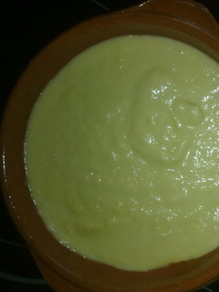 Una foto de Crema de calabacín y puerro