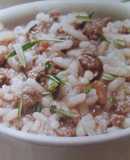 Risotto de menudillos al romero