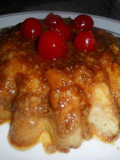 Una foto de Flan exótico de piña