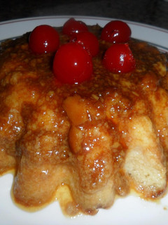 Una foto de Flan exótico de piña