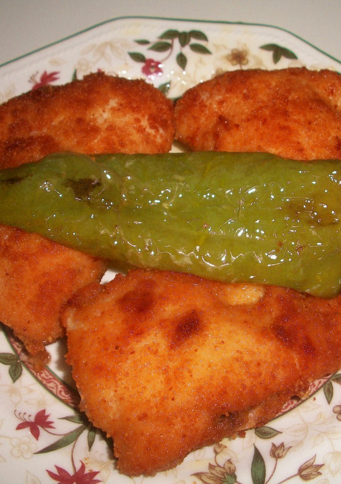 Una foto de Dobladitos de pollo rellenos de atún y queso Havarti