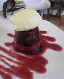 Pudding de frutas rojas