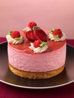 Una foto de Mousse de frutillas