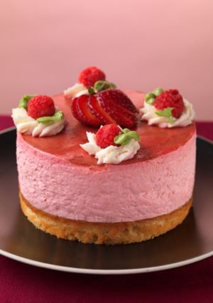Una foto de Mousse de frutillas