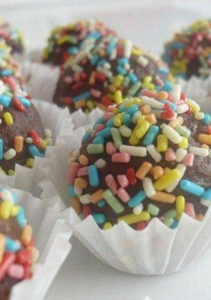 Una foto de Bombones de yemas al chocolate