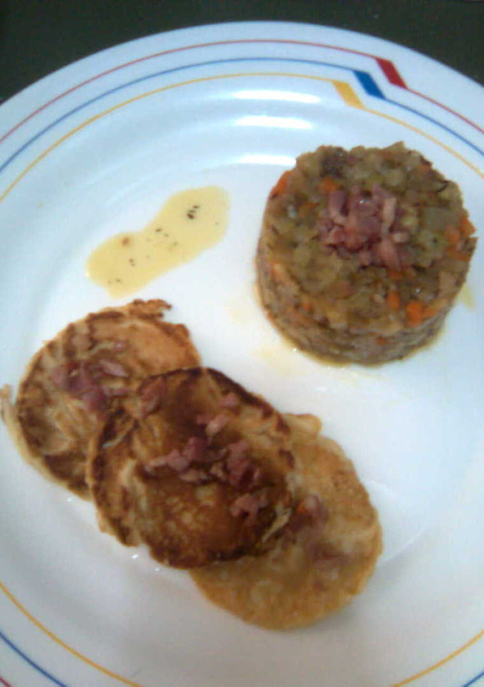 Una foto de Grajeas de verdura y granja con mini tortillas de pan