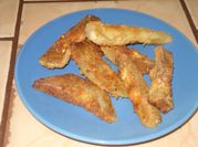 Una foto de berenjena frita con miel