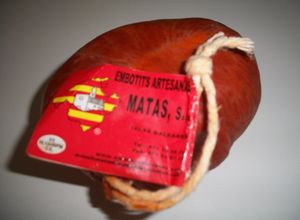 Una foto de Sobrasada mallorquina