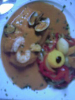 Una foto de Suprema de rape en salsa de marisco