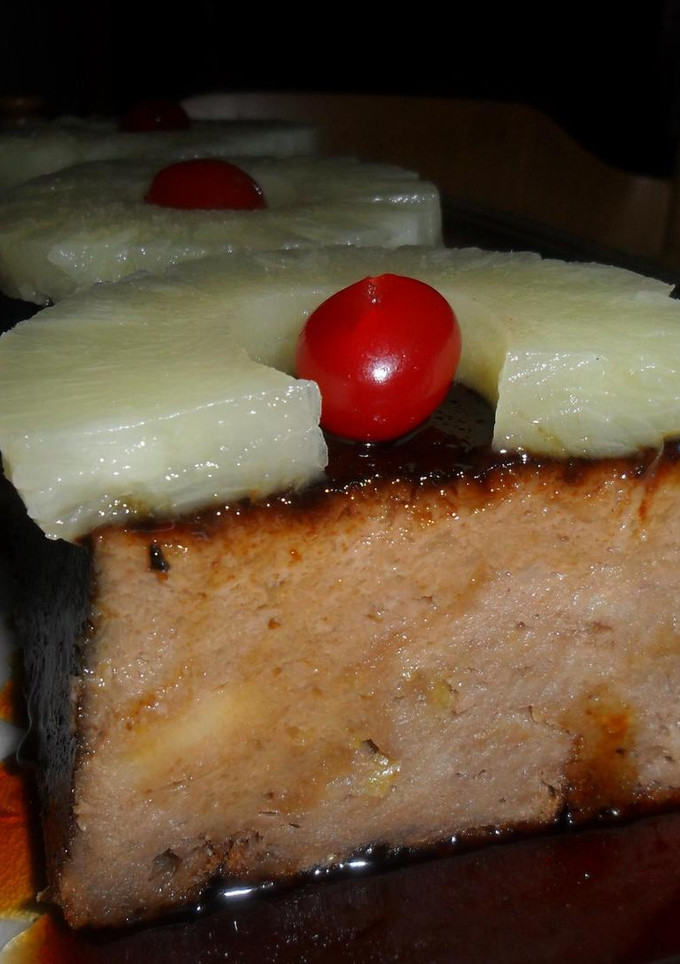 Una foto de Budín de pan con nesquik