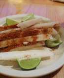 Ensalada frutal con queso