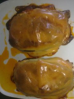 Una foto de Berenjenas gratinadas con queso