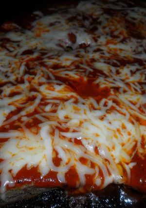 Una foto de Matambre de ternera a la pizza