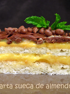 Una foto de Tarta sueca de almendras