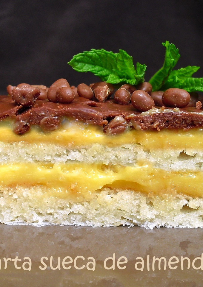 Una foto de Tarta sueca de almendras
