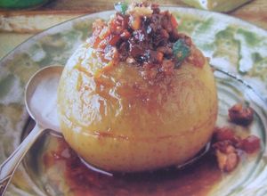 Foto principal de Manzanas asadas con frutos secos y miel de romero