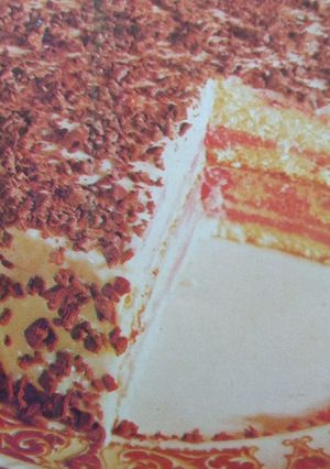 Una foto de Pastel de frambuesas y chocolates