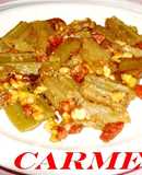 Cardo con chorizo