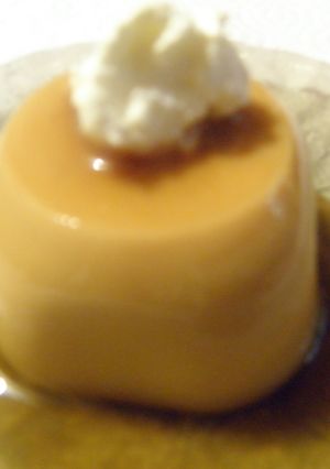 Una foto de Flan de zapallo