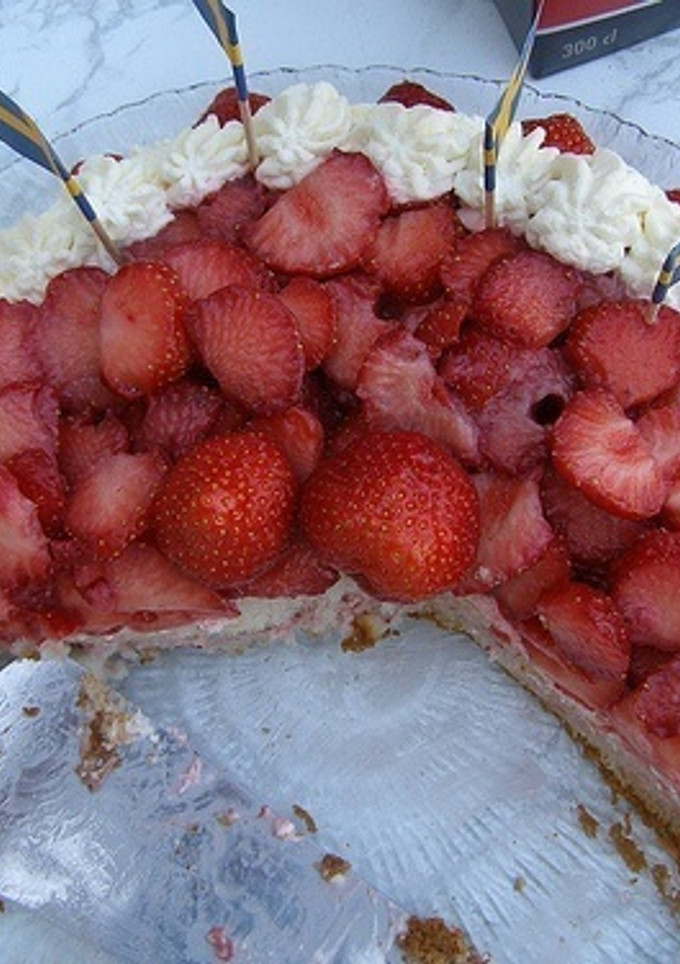 Una foto de Tarta de fresas