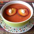 Gazpacho de ciruelas rojas