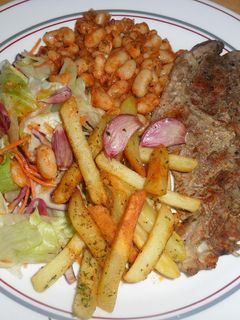 Una foto de Chuletas de cerdo súpercombinadas